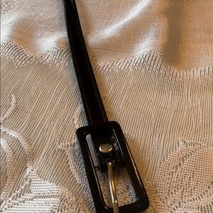 Black Patent Leather Belt